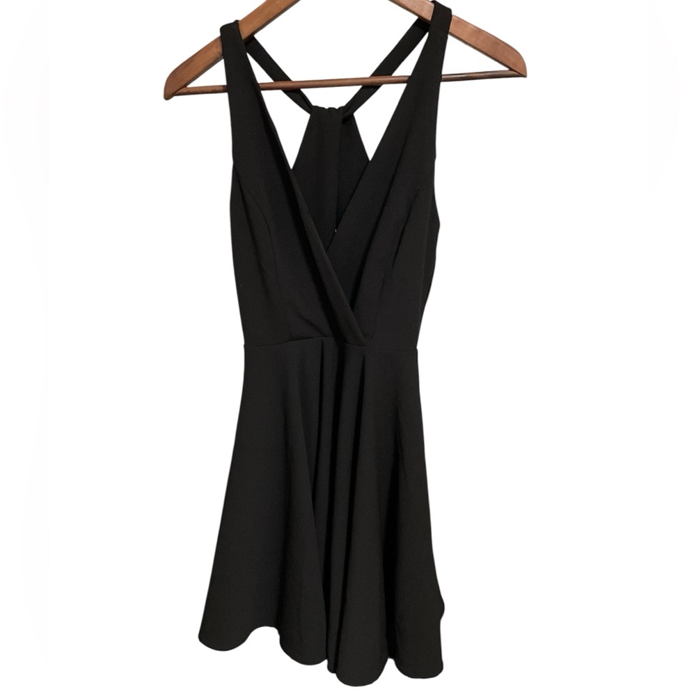 Lulu's Chic Black Backless Dress